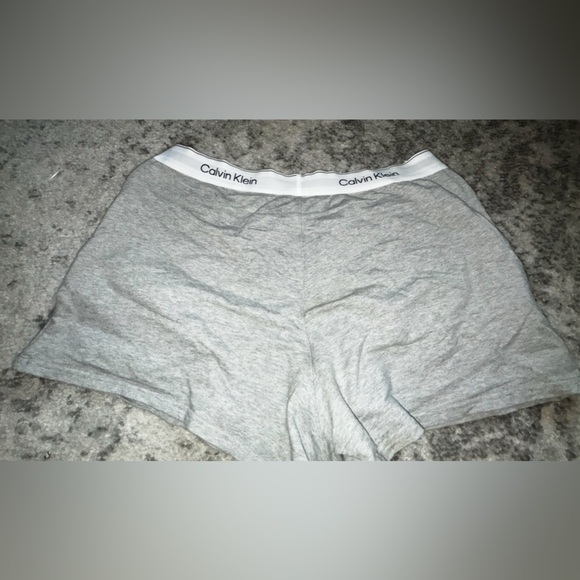 Calvin Klein Other - Calvin Klein Sleepwear Gray Logo Waistband Shorts Size: Large